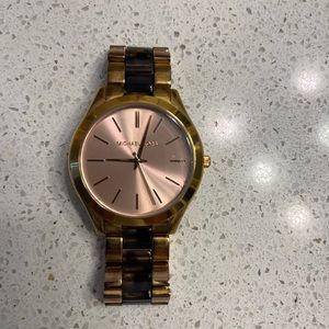 MICHAEL KORS MK4301 Runway Rose Gold Tortoise Ladies Watch